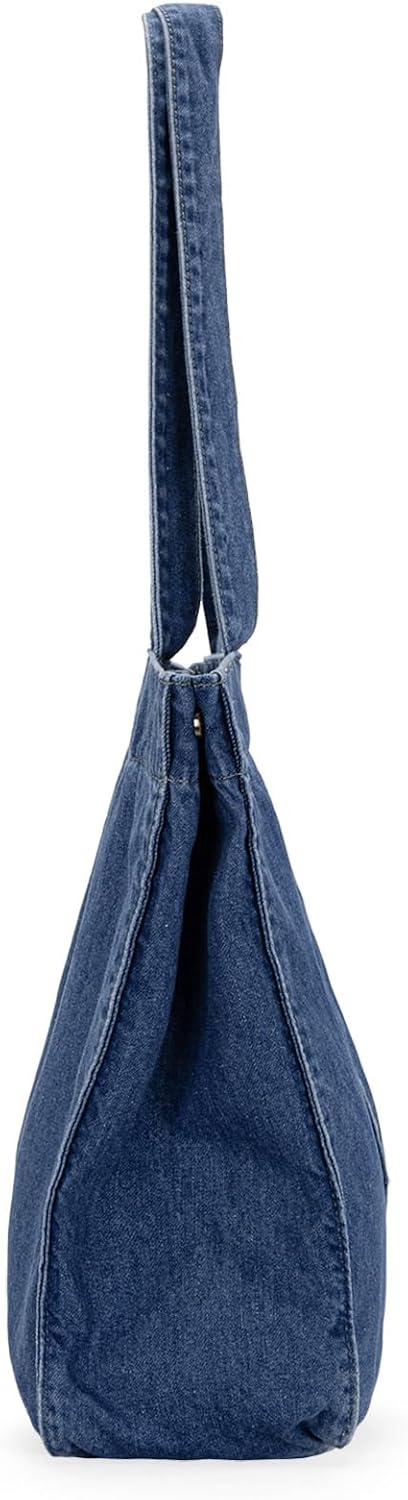Montana West Wrangler Denim Tote Bag for Women Large Purses for Work Travel Everyday - Image 9