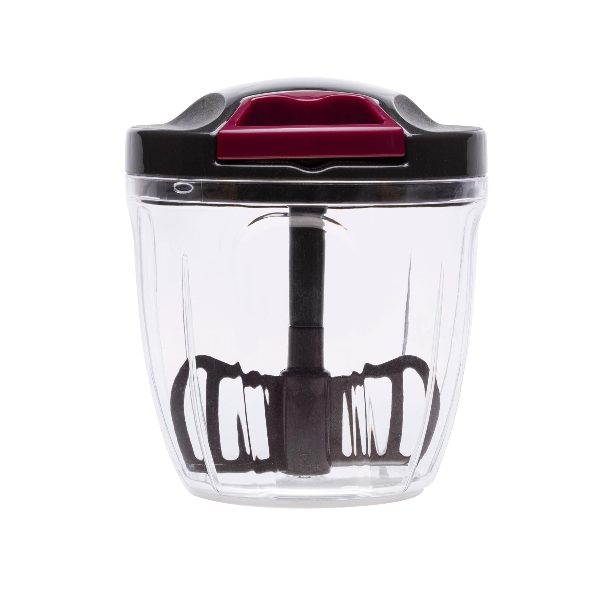Picadora Manual JATA HOGAR HMAQ4506 900 ml, Trituradora de Alimentos Multifunción para Verduras, Cebolla, Ajo y Frutos Secos, Batidora Manual