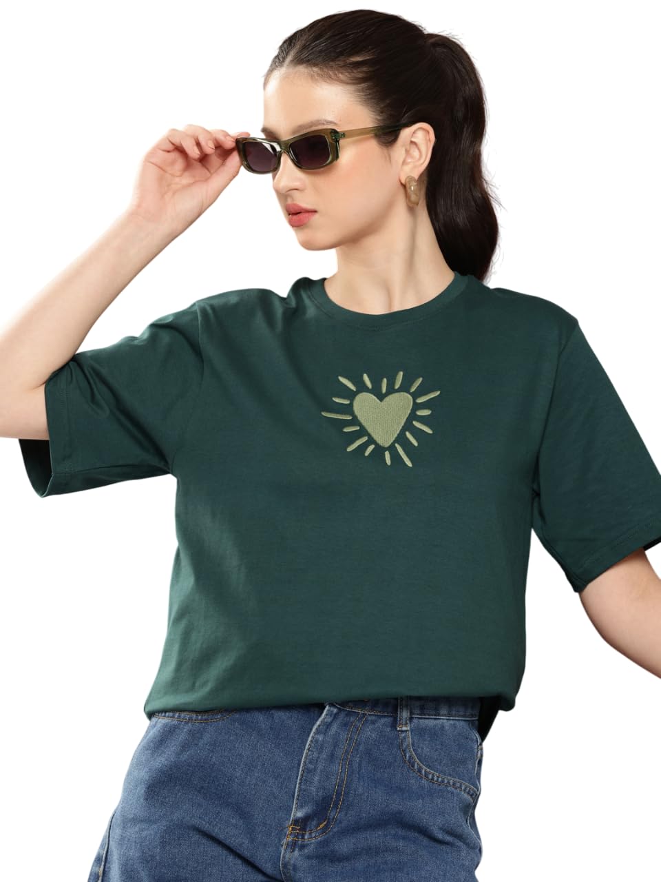 dillinger Womens Oversized Embroidery Crew Neck Tshirt-picture-29