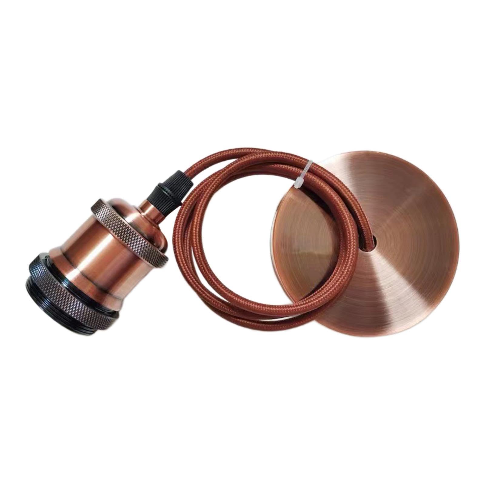 plug in pendant light kit vintage lamp power cord for hotel room red bronze