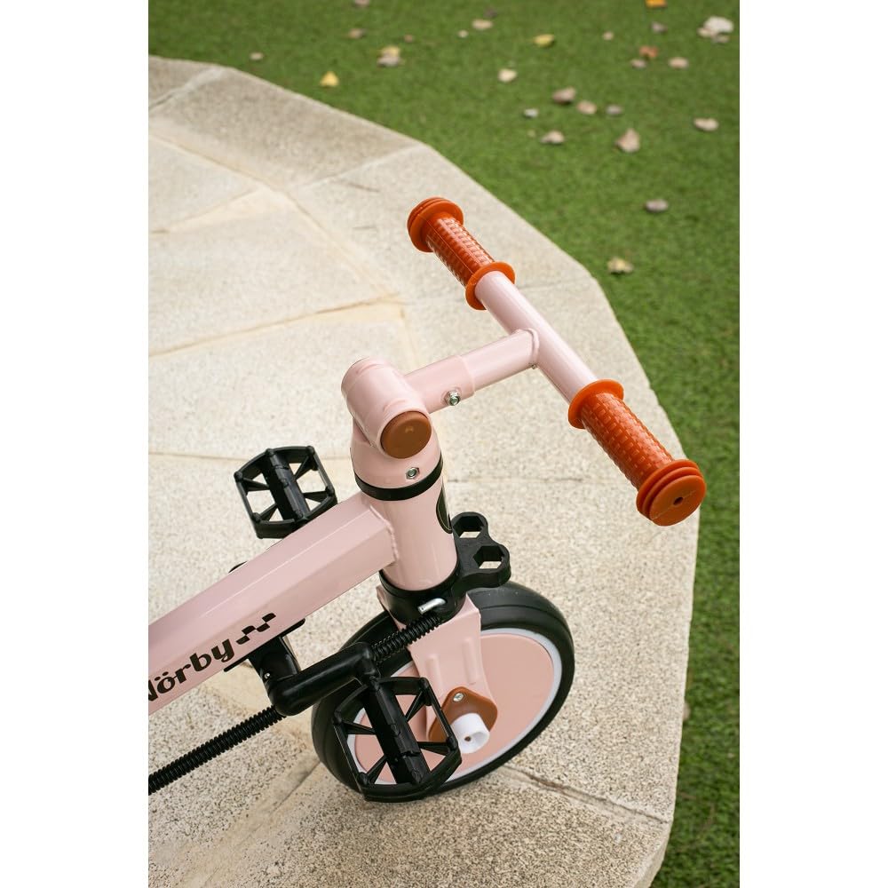 Interbaby - Triciclo "Norby" e Bici Evolutiva 5 in 1 con Capottina - 1-5 Anni