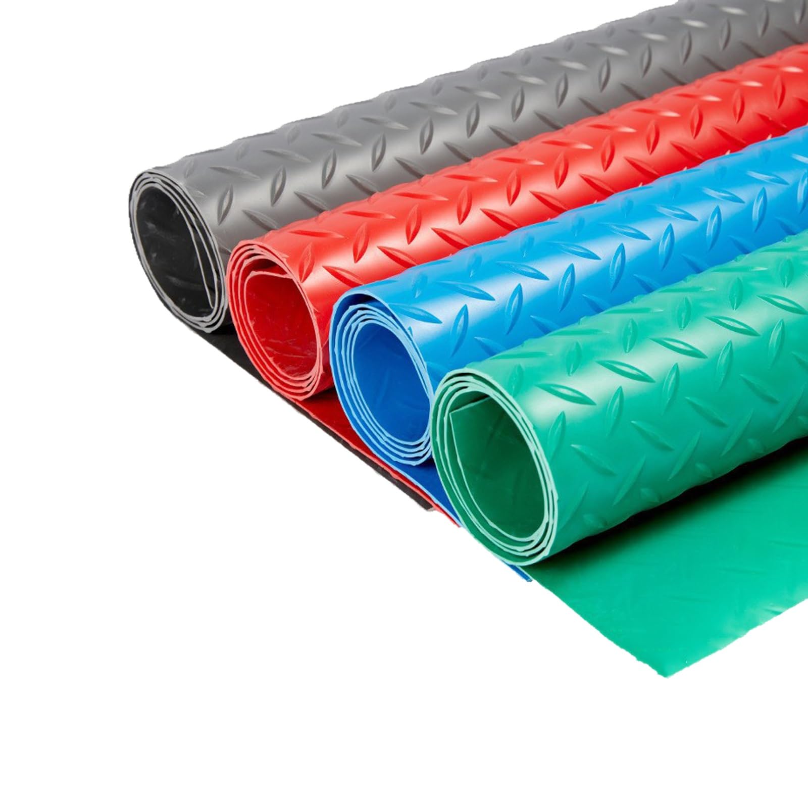 Tapis de remorque en caoutchouc PVC premium 1.2x2m protection diamant pour plancher bois