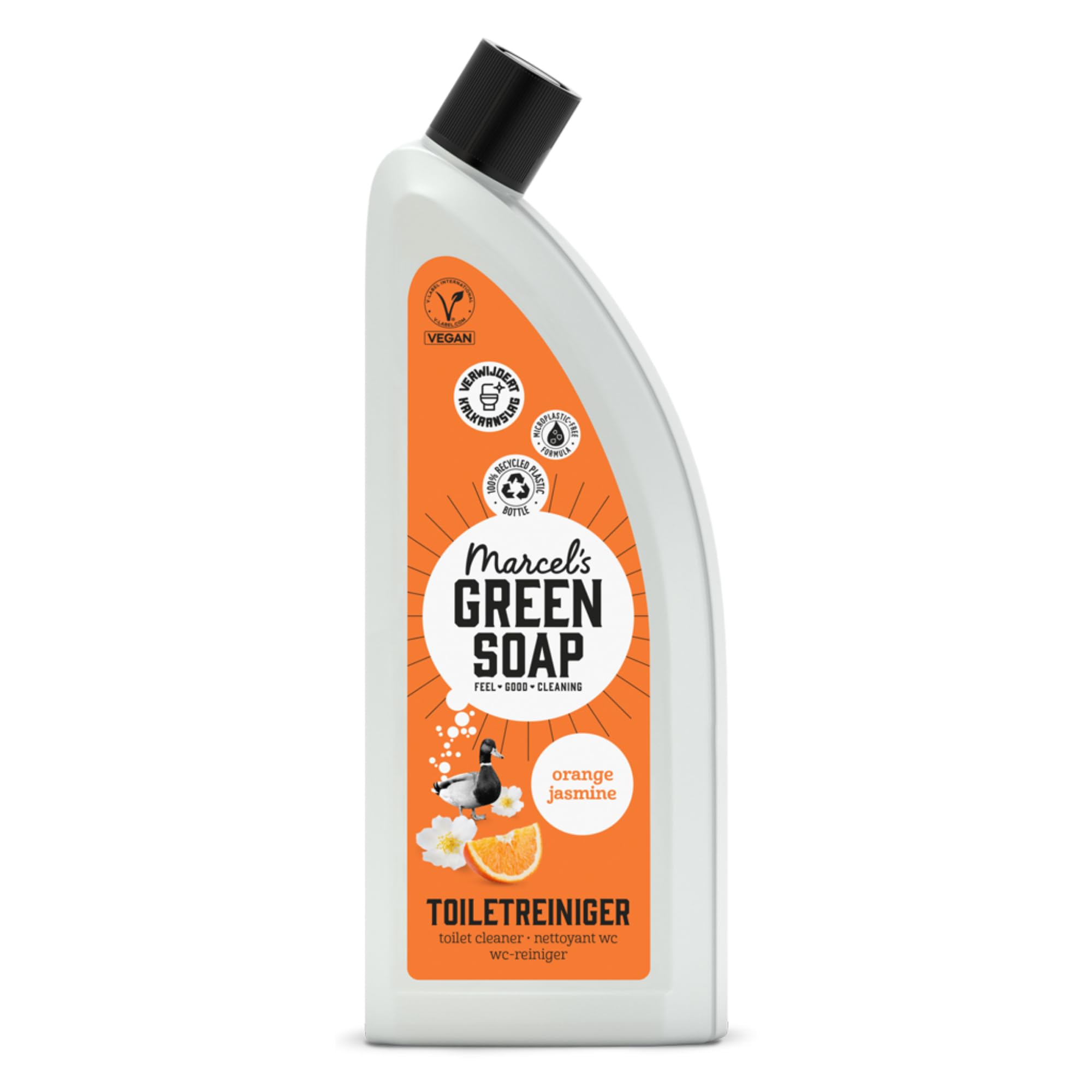 Marcel's Green Soap - Toilet Cleaner Orange & Jasmine - Microplastic-free formula - Vegan - 100% recycled plastic bottle - 750 ml