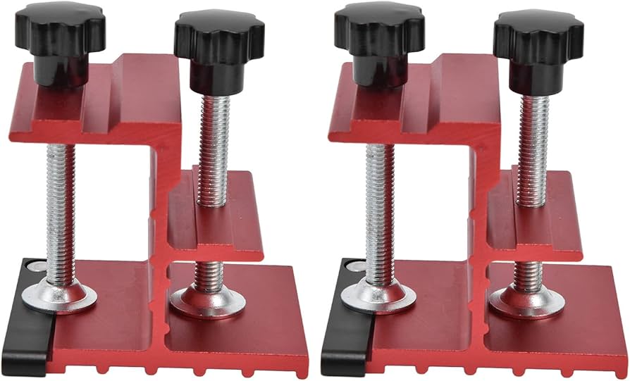 2Pcs Pocket Hole Jig Set, Aluminum Alloy Material with