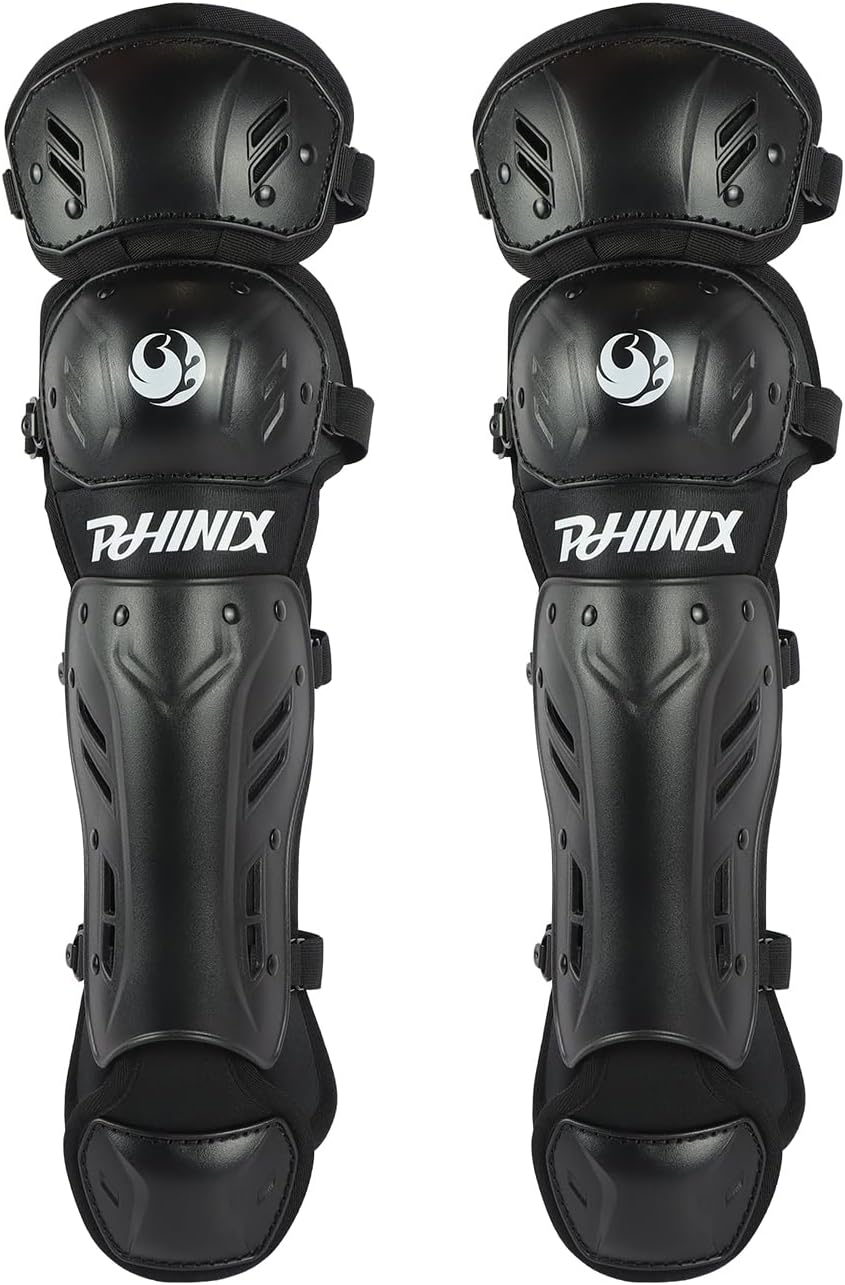 PHINIX 14" Catcher Gear Chest Protector and Leg Guards,Recommended for Youth 9-12