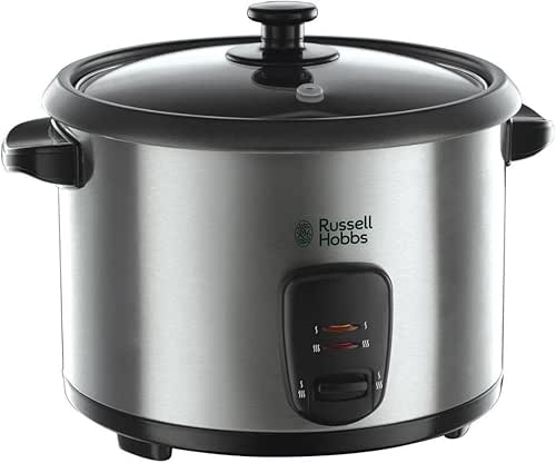 Russell Hobbs Cuiseur de Riz [Grande Capacité] Inox (1,8L, 10