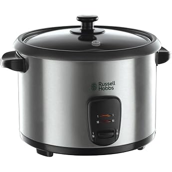 Russell Hobbs 1.8 Litre Stainless Steel Rice Cooker with Steamer Insert