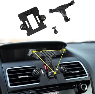 for Subaru WRX Car Phone Mount, Carbon Black Interior Hands Free Phone Holder, Gravity Air Vent Car Mount for Cell Phone Compatible with Subaru WRX STi 2016-2021
