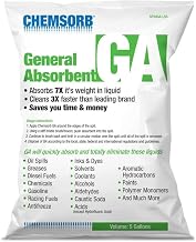 GA - General Absorbent - 5 Gal. Bag, SP30GA-L5B, Universal Absorbent, Light Weight Spill Response. Silica Free, Absorb: Oil, Grease, Chemicals, Solvents, Diesel Fuel, White