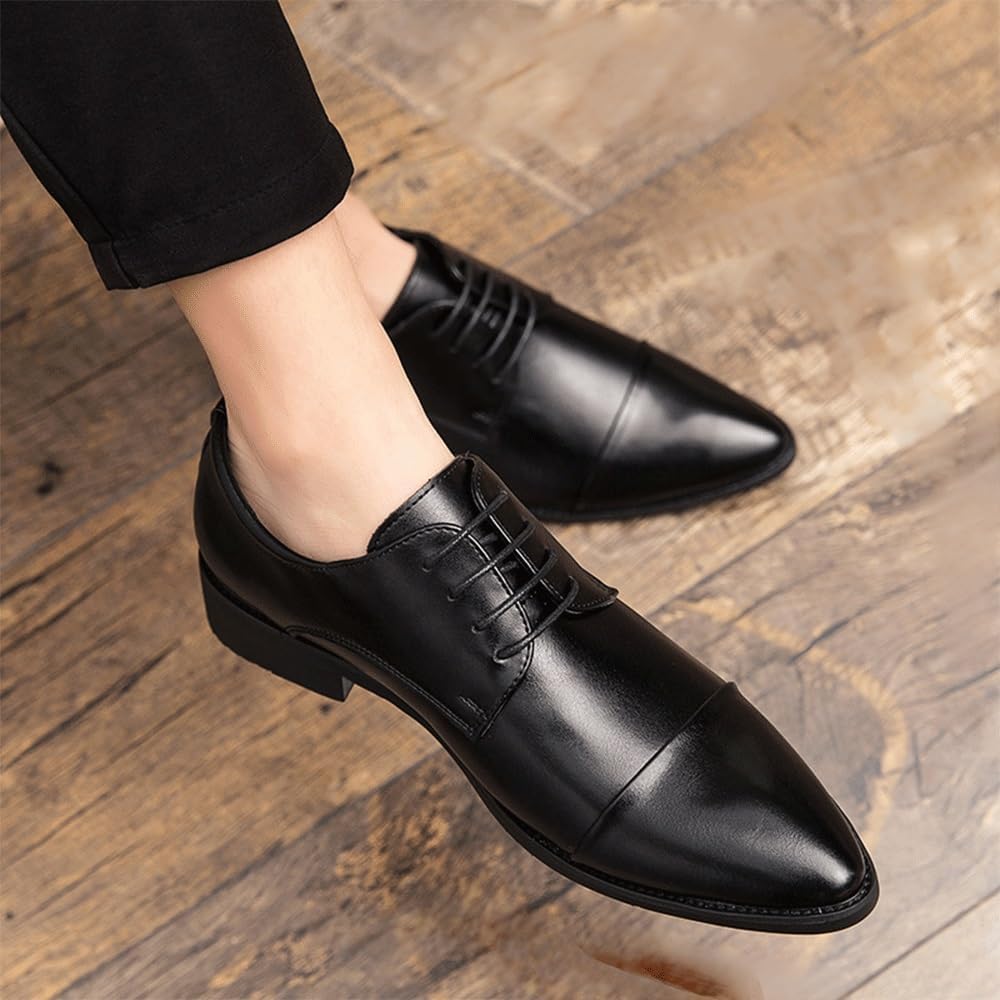Business Shoes Formal Work Shoes Men's Dress Shoes Comfort Soft Men Oxford Leather Fashion Dress Sneakers Business Casual Shoe