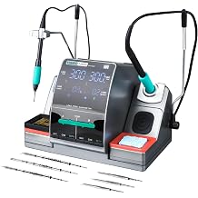 SUGON T3602 Professional Soldering Station 2 Seconds Fast Heating Equipped with Soldering Iron Tip 110V Soldering Iron Station with Temperature Adjustment 100-450 C Soldering Iron Replacement Rack etc