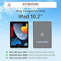 Vista 2 de Funda con teclado magnético mágico para iPad de 9ª generación con teclado para iPad 10.2 de 9ª/8ª/7ª generación y Air 3, Pro 10.5, trackpad