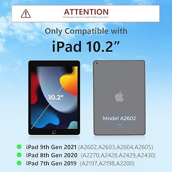 for iPad 9th Generation Case with Keyboard, Magic Magnetic Keyboard Case for iPad 10.2 9th/8th/7th Gen & Air 3,Pro 10.5, Multi-Touch Trackpad - Backlit - Floating Cantilever Stand Wireless Keyboard