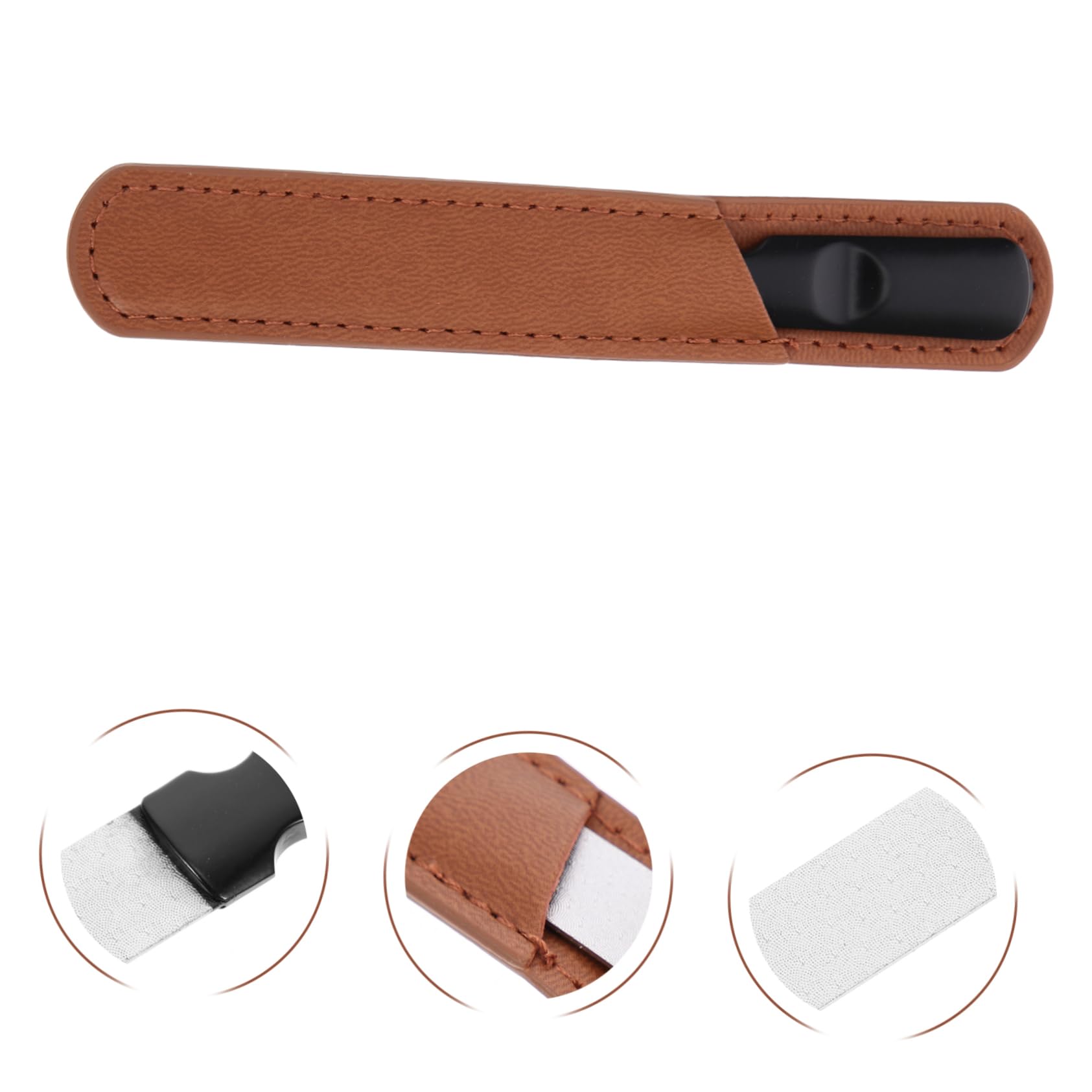 Healeved 5pezzi Unghie Inossidabile Strumento Professionale Per Lucidatura e Modellatura Unghie Doppia Faccia Facile Da Trasportare Per Manicure Art