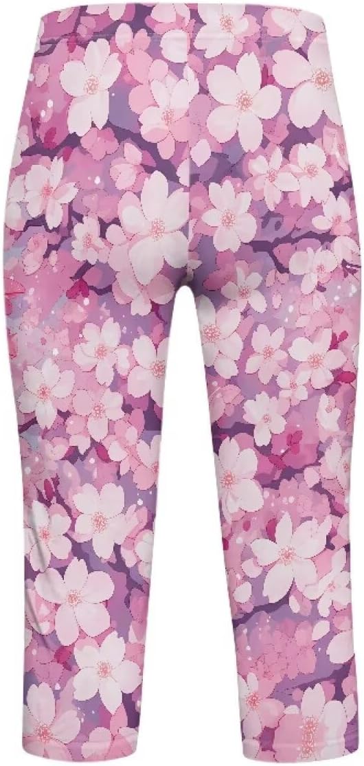 Renewold Girls' Leggings Girls Capri Leggings Yoga Pants Dance Trousers Clothing