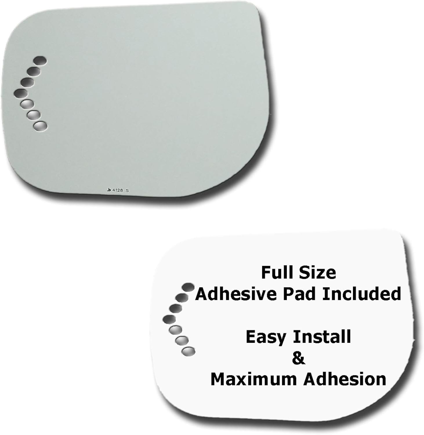 Driver Side Mirror Glass Replacement + Full Size Adhesive Pad for 2004 2005 2006 2007 2008 QX56, 2007 2008 2009 Armada - Signal Left Side View Mirror LH (04 05 06 07 08 09)