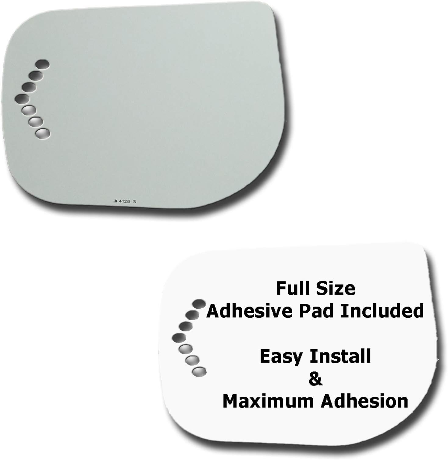 Driver Side Mirror Glass Replacement + Full Size Adhesive Pad for 2004 2005 2006 2007 2008 QX56, 2007 2008 2009 Armada - Signal Left Side View Mirror LH (04 05 06 07 08 09)