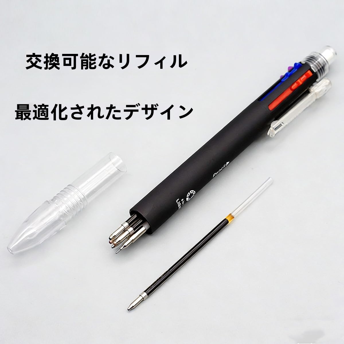 シャープペン　ボールペン　兼用 Amazon | 多機能ペン 6in1 5色 ボールペン シャープペン 一体 ノック式