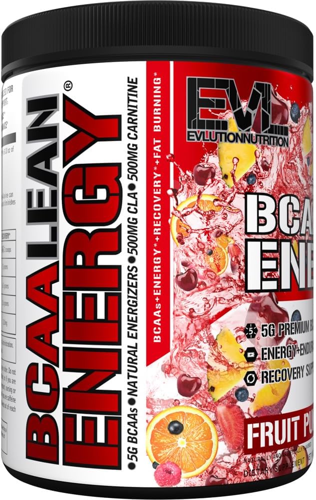 EVL BCAA Lean Energy Powder Amino Acids Supplement - Fruit Punch image 4
