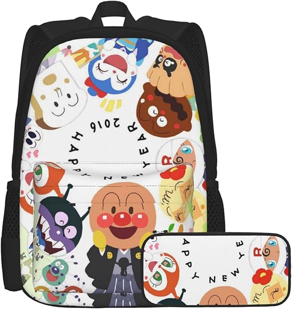 Amazon Co Jp アンパンマンバックパック 筆箱セット かわいいランドセル 筆箱セット トレーニングクラス専用旅行登山ユニセックス ファッション