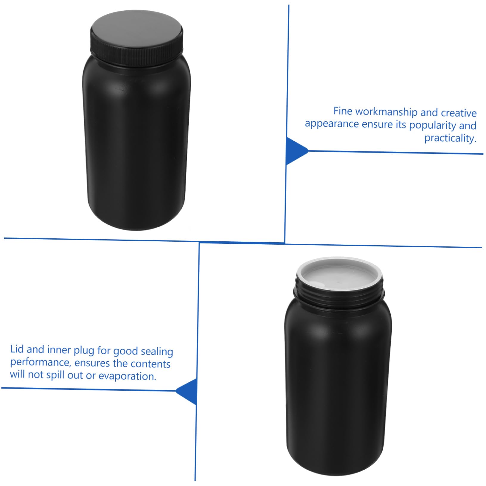 24 oz. Clear, Polyethylene Bottle