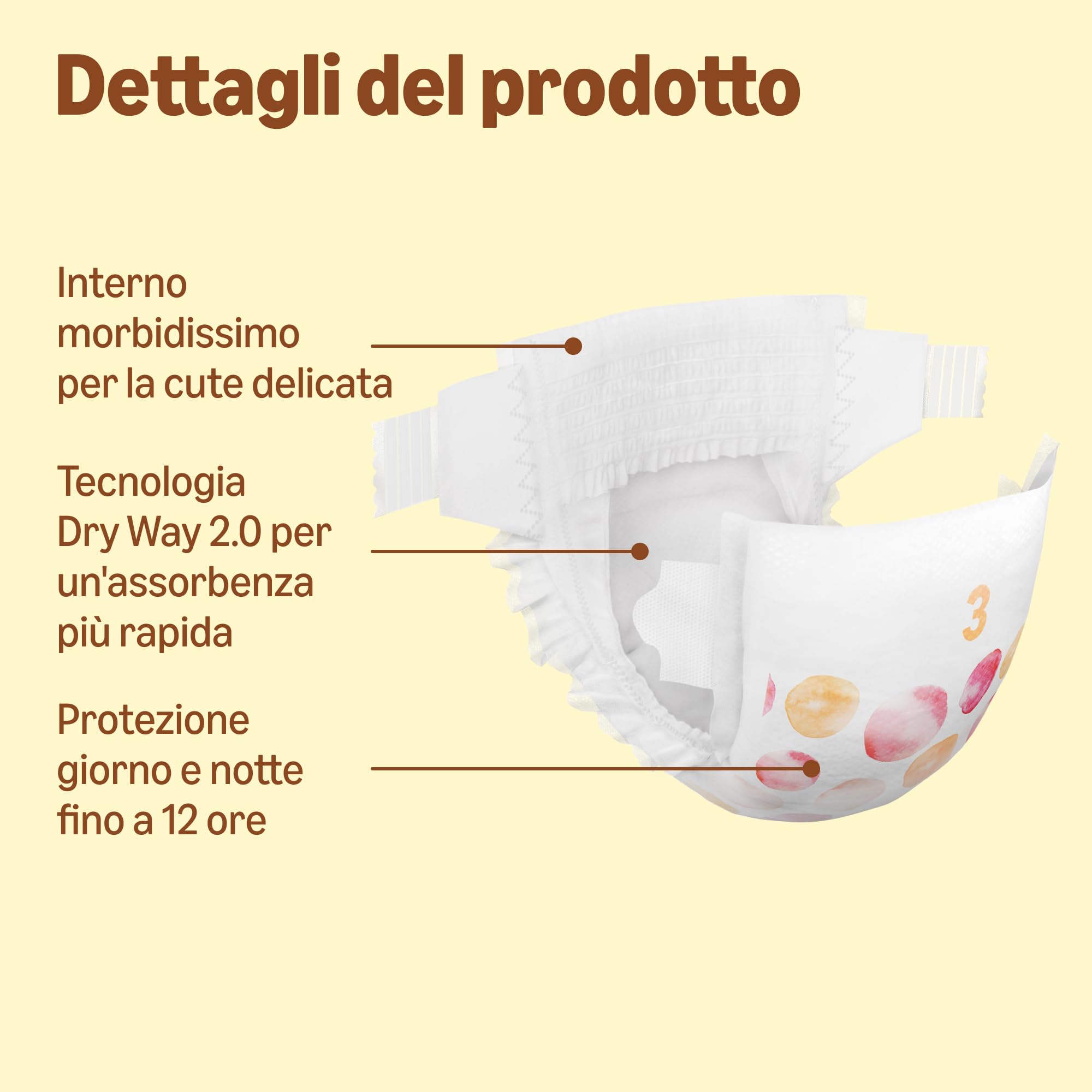 By Amazon Pannolini ultra asciutto, Taglia 3 (4-9 kg), Con canali d'areazione, Bianco, 172 Unità (2 confezioni da 86) - Nuova versione (Precedentemente un marchio Mama Bear brand, stesso prodotto)