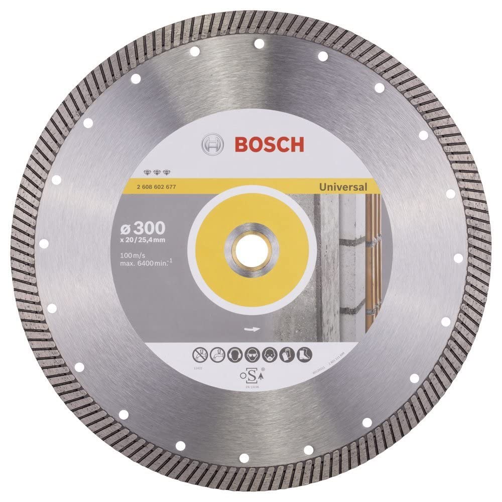 Bosch 2 608 602 677 - Disco de corte de diamante Best for Universal Turbo - 300 x 20,00+25,40 x 3 x 15 mm (pack de 1)
