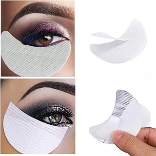 100Pcs Eyeshadow Pads Stencils Eyeshadow Shield Professional Eyeshadow Pad Patches Lint Free Under Patches for Eyelash Extensions Lip Makeup