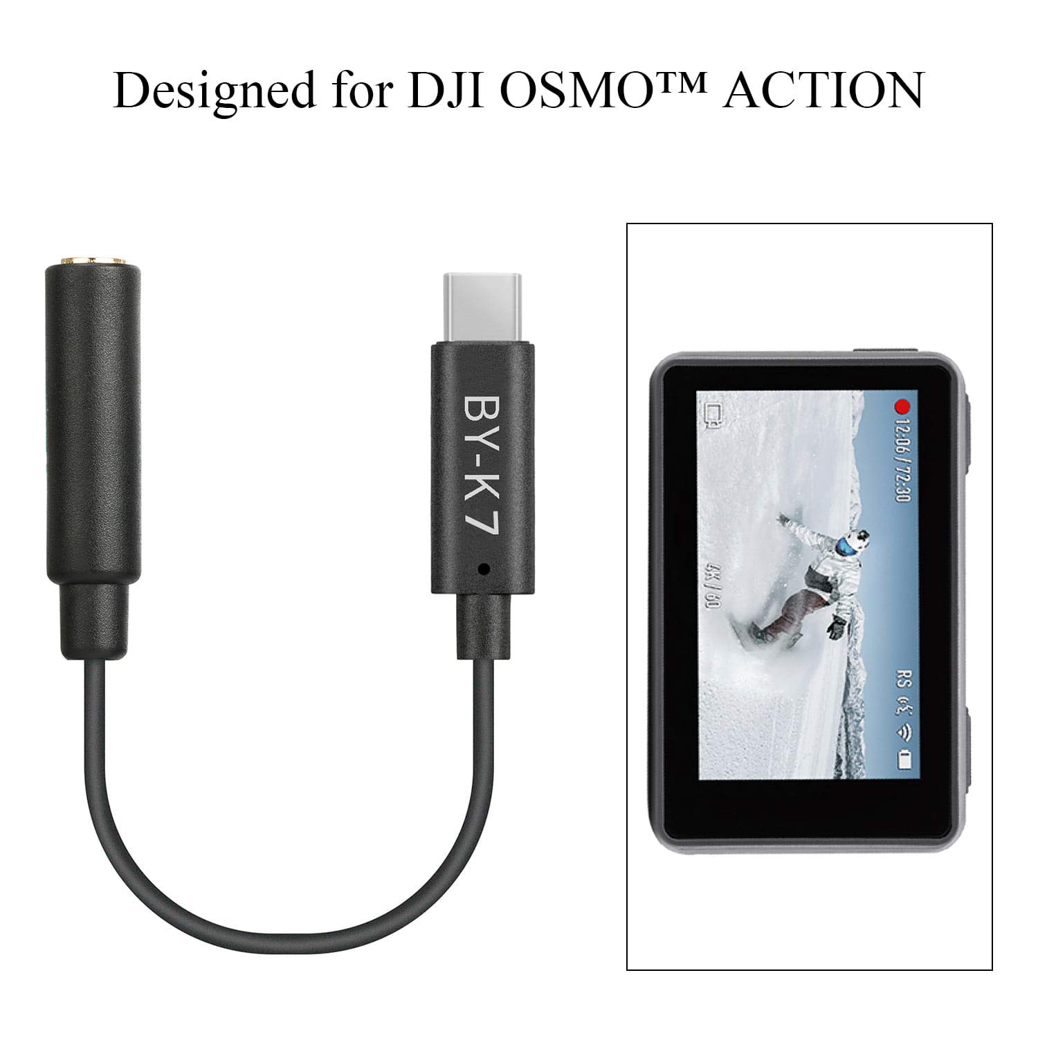【DJI】ラベリアマイク 【Boya】 TRSアダプターケーブル Amazon.com: BOYA Microphone Adapter Cable 3.5mm TRS Female to Type