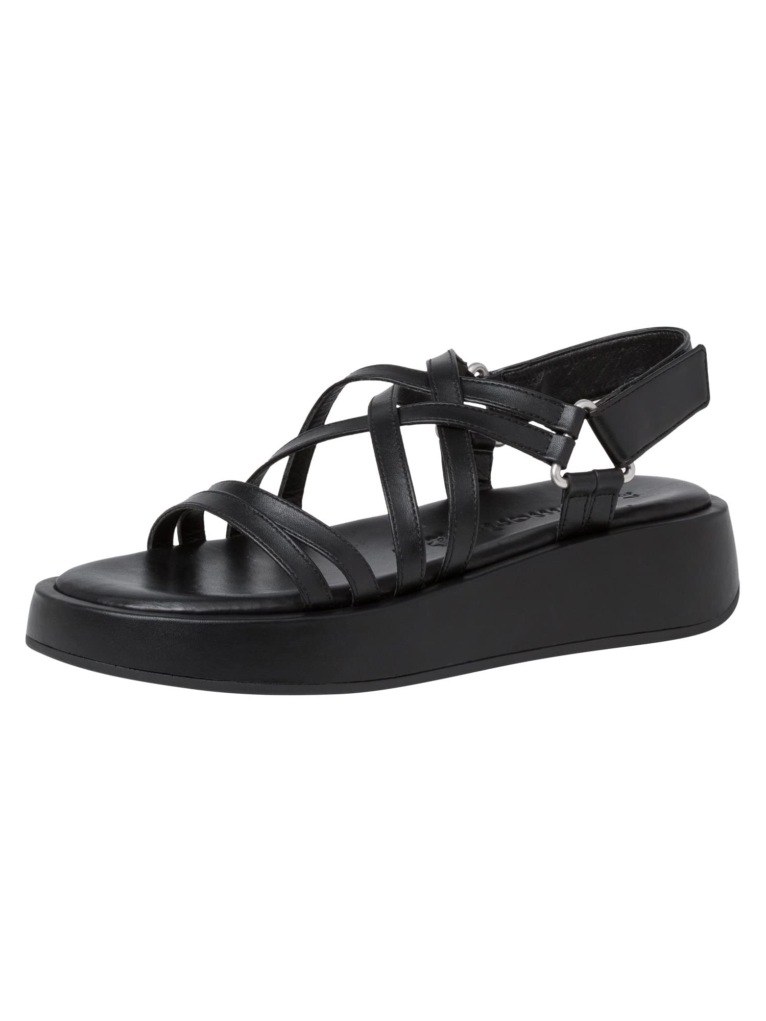 Tamaris Damen 1-1-28274-38, Wedge Sandal, Black,