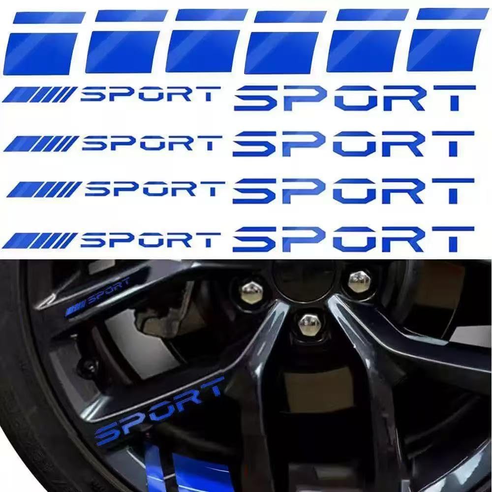 Tryagat 14 Wheel Rim Stickers for Mondeo Mk2 ST-Line 1996–2000