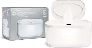 Munchkin Touch Free Baby Wipe Warmer with Nightlight & Motion Sensor, White