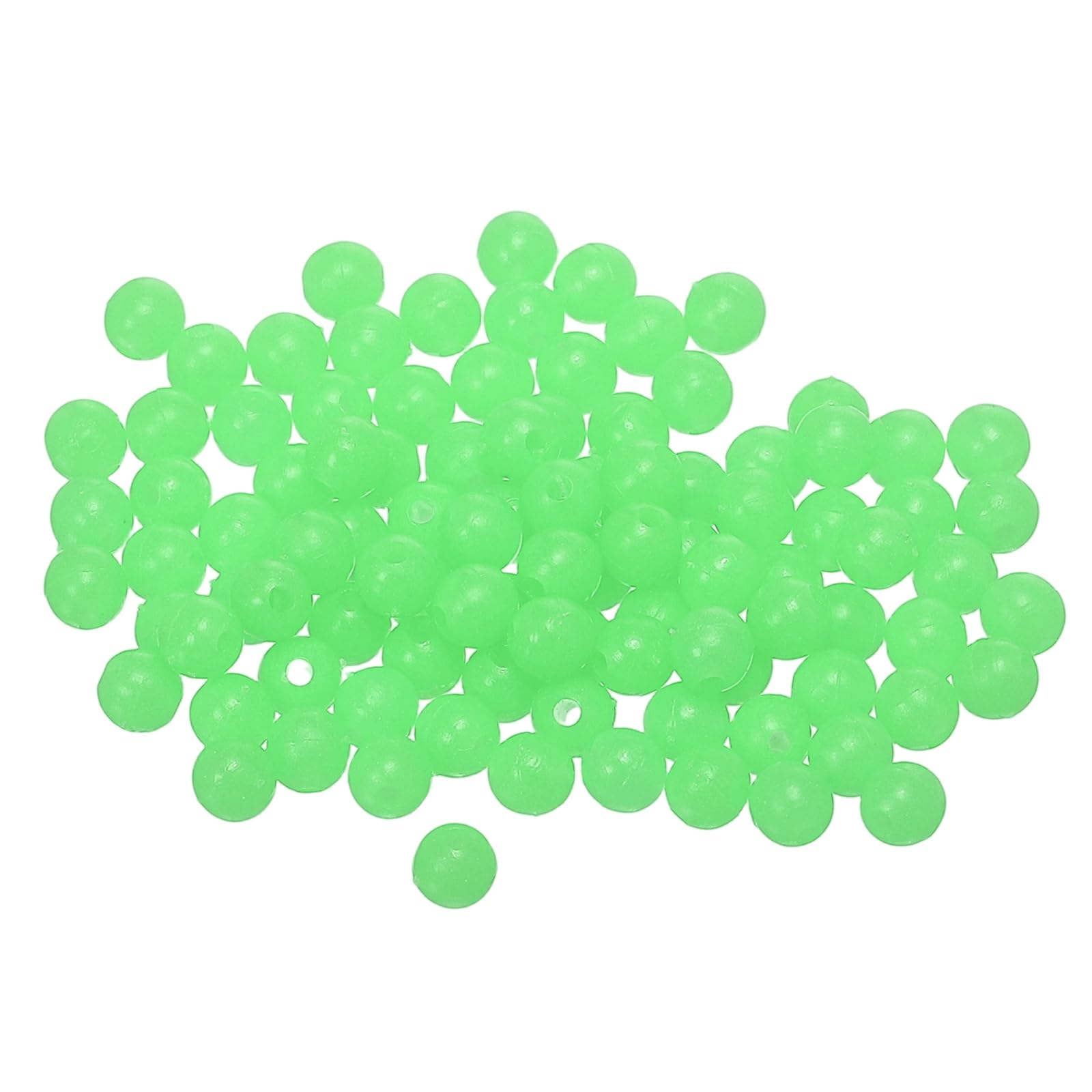 YELARXI Fishing Beads Glow Hard Plastic Fish Rigs 4 mm for Catfish (1000 Pack, Green)