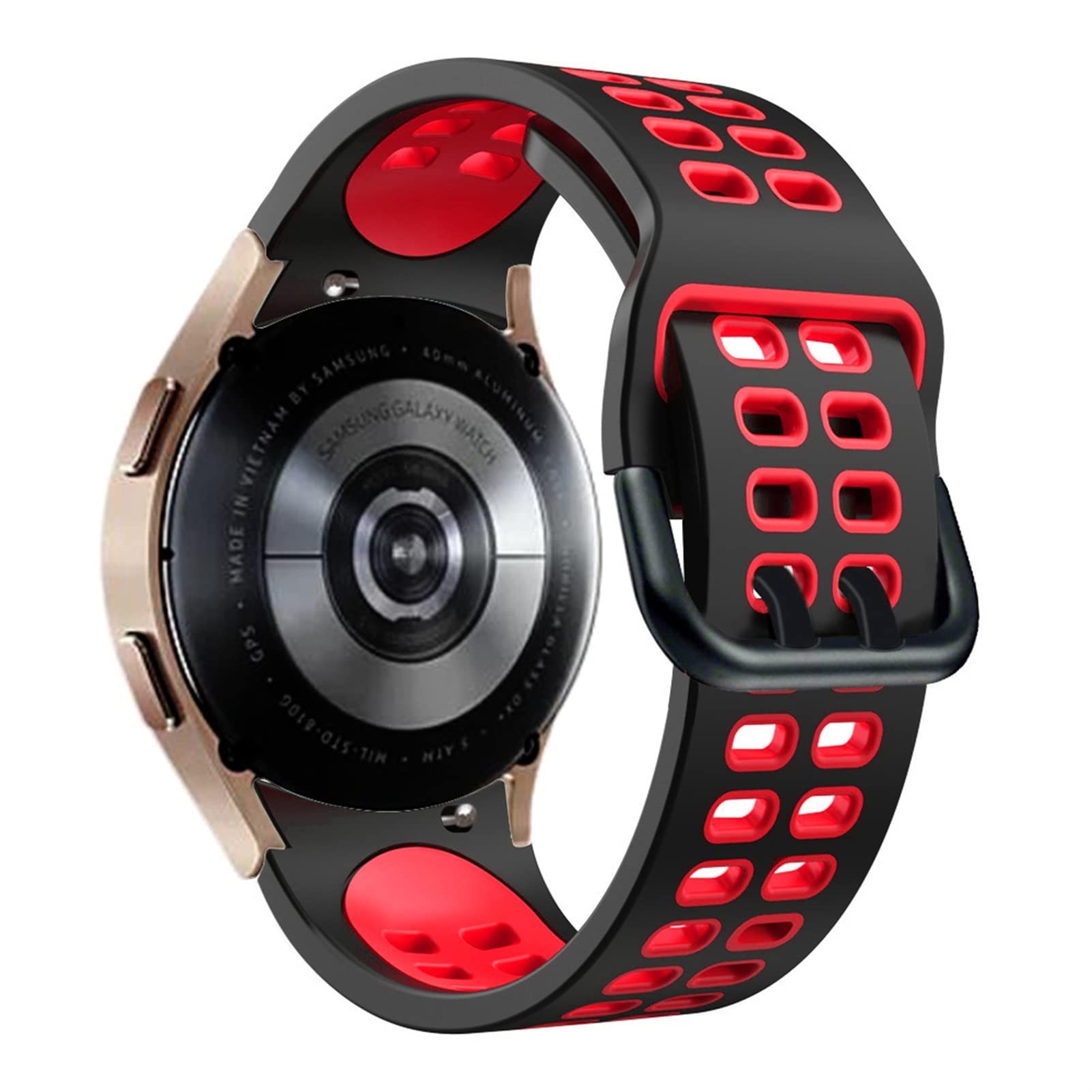 Bracelet montre Galaxy Watch4 silicone étanche sans interstice couleur F