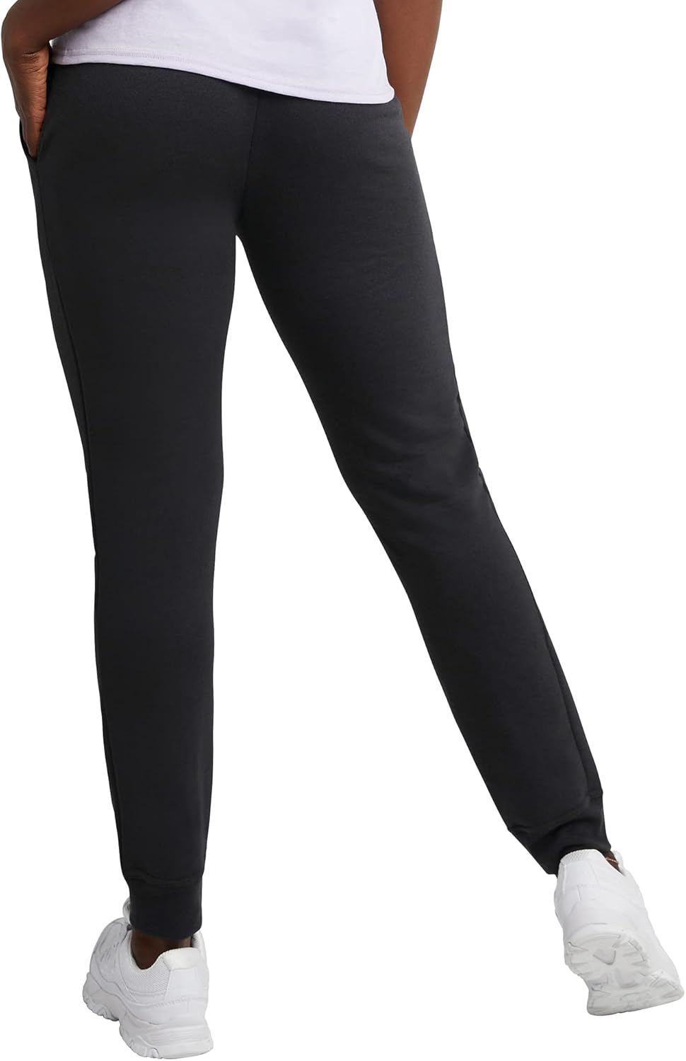 Hanes Women's EcoSmart Joggers, Midweight Cotton-Blend Fleece Sweatpants for Women - Image 2