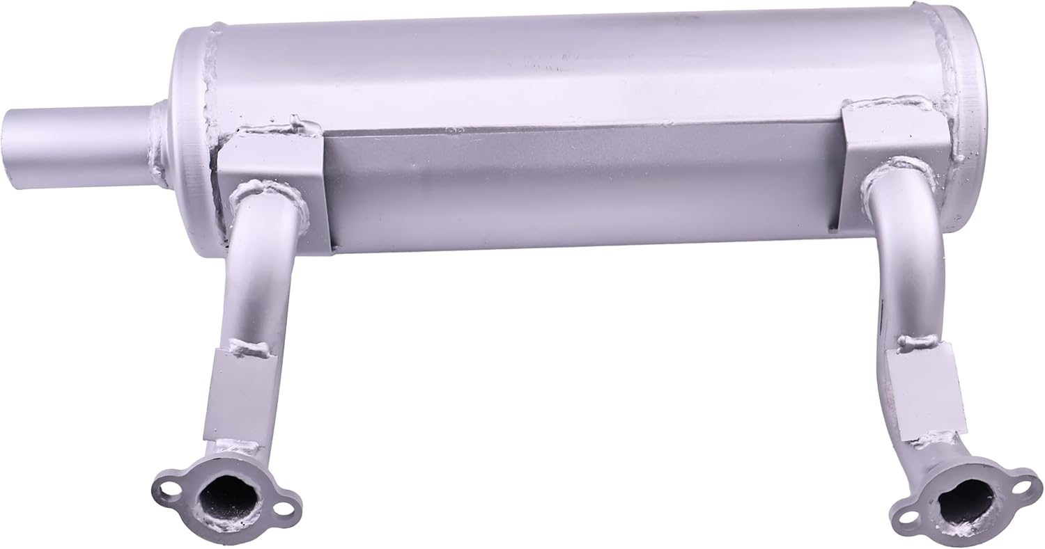 DVPARTS Horizontal Low Mount Muffler 49070-0879 Compatible with Kawasaki 751V 801V 850V 852cc