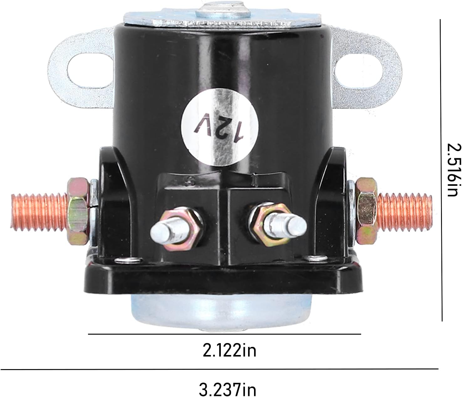 Starter Relay, Starter Solenoid Relay, Aluminum Alloy Starter Relay, for Most 1956?Up Solenoid Valves,