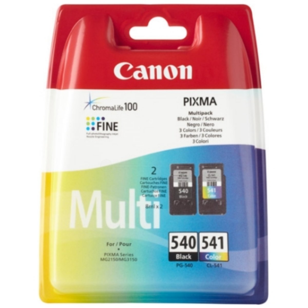 Canon Lot de 2 cartouches d’encre d'origine PG-540 et CL-541