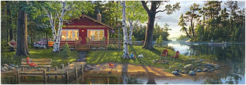 MasterPieces Artist Panoramic Simper Times Jigsaw Puzzle, 1000-Piece