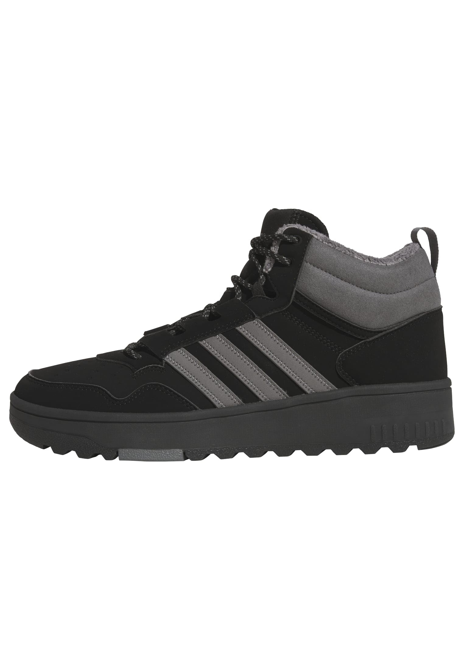 adidas Unisex Hoops 4.0 Mid Shoes, Core Black/Grey Four/Core Black, 3.5 UK