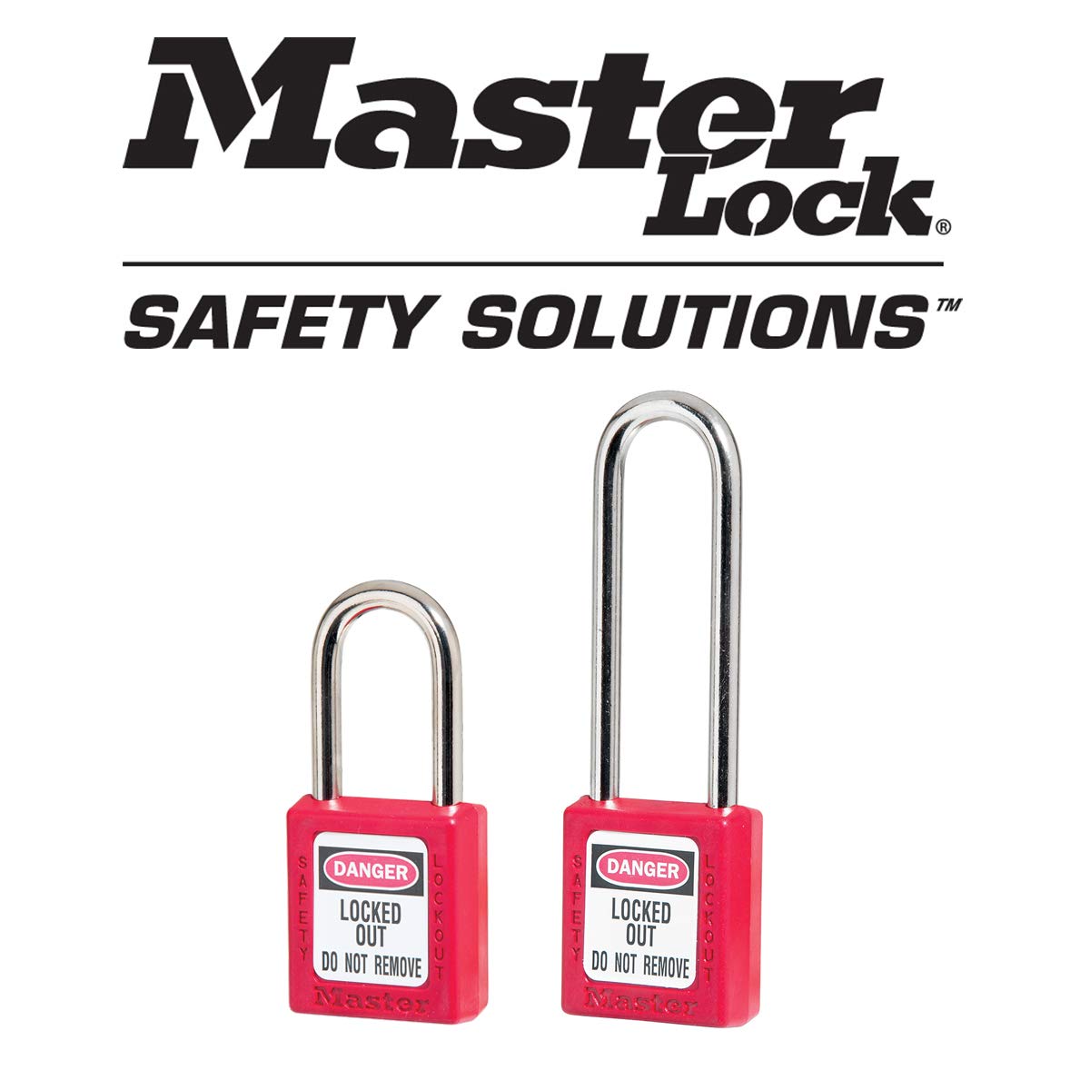 Master Lock 410LTRED - Lucchetto di sicurezza per serratura, extra lunghezza, colore: rosso