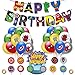 smileh Supereroi Decorazioni di Compleanno Palloncini Supereroi Palloncini Avengers Supereroe Happy Birthday Banner Supereroe Cake Topper