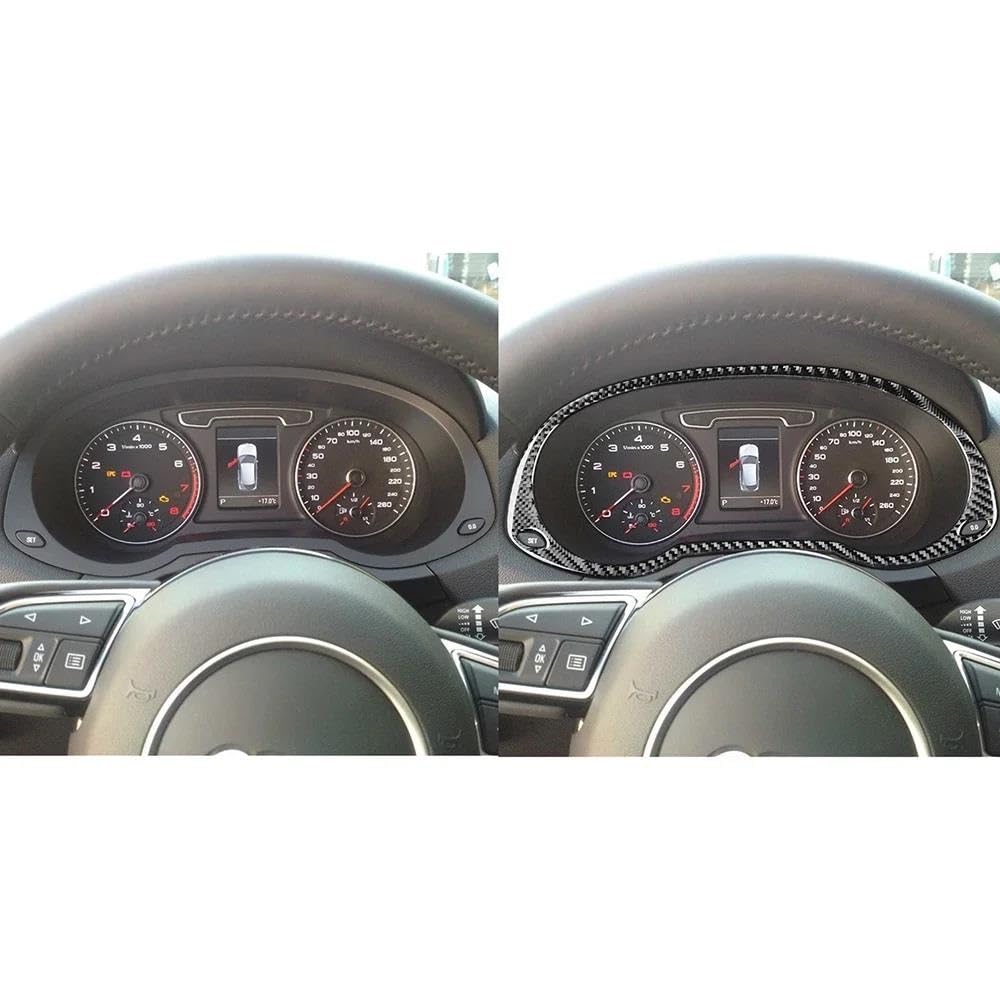 Auto Styling Zierleisten Für Q3 2015 2016 2017 2018 Kohlefaser Innenaufkleber Dashboard Center Konsole Getriebe Schaltplatte Styling HQGQCEZEK