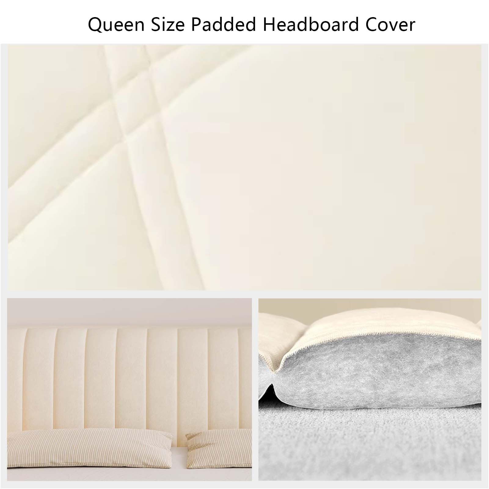 Blissio Hoes voor hoofdbord van het bed, rekbaar bedhoofdbord, afdekking, bed, stofdicht, beschermhoes, voor hoofdbord, rugbescherming (200 cm