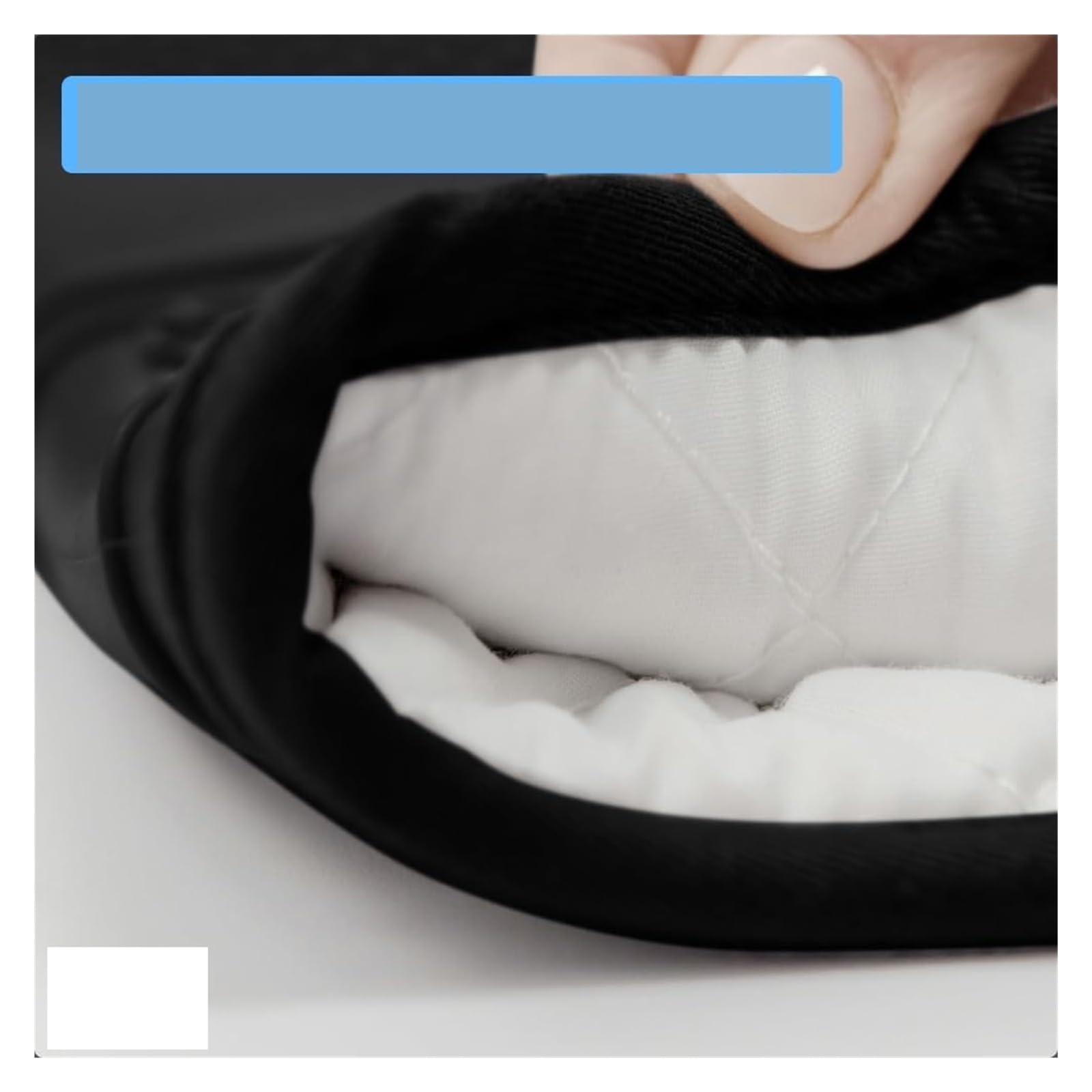 Guantes de horno, guantes de cocina de silicona impermeables, negro