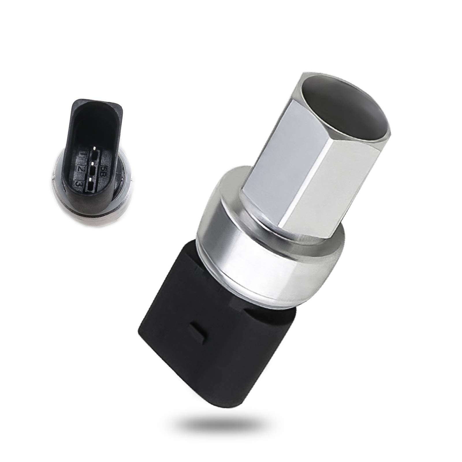 Capteur de Pressostat Climatisation A/C 1K0959126E 5K0959126 Compatible avec Golf Compatible avec Beetle Compatible avec A3 Q3 Q7 Remplacement Accessoires