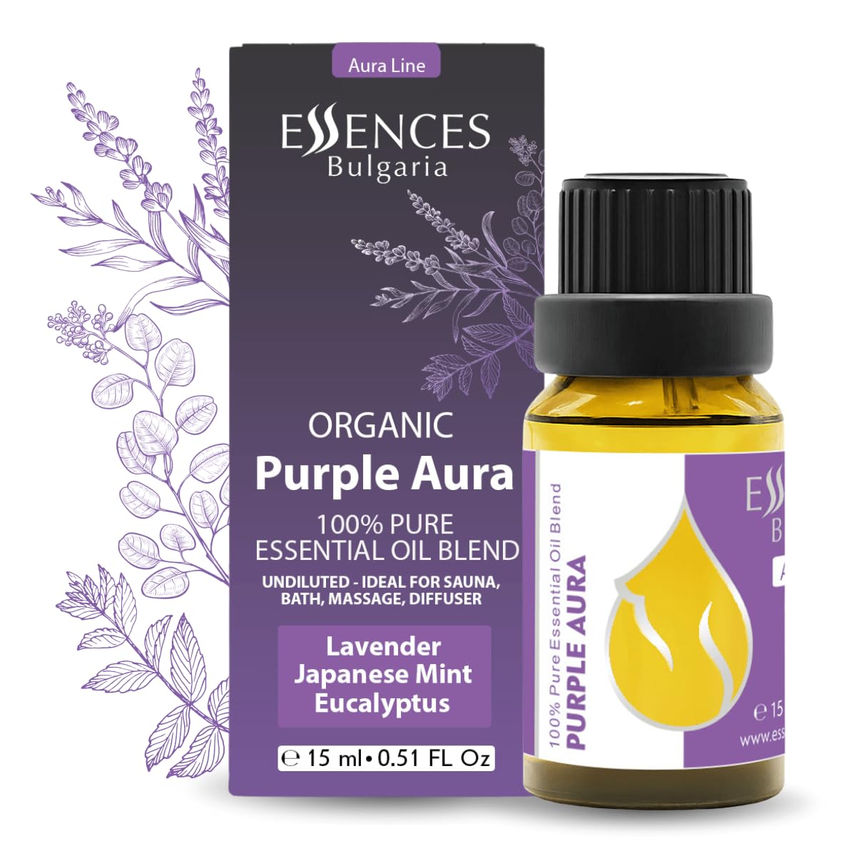 Essences Bulgaria Purple Aura Mélange d'huiles essentielles