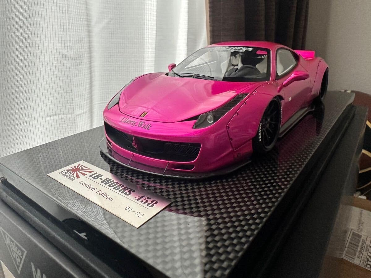 【限定66台】LBWK 1/18 フェラーリ458 マットオレンジ　新品 限定66台】LBWK 1/18 フェラーリ458 マットオレンジ 新品