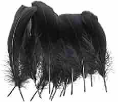 250 Piume Nero Naturali - Per Decorazioni, Costumi, Fai-Da-Te E Matrimoni - Foto 2