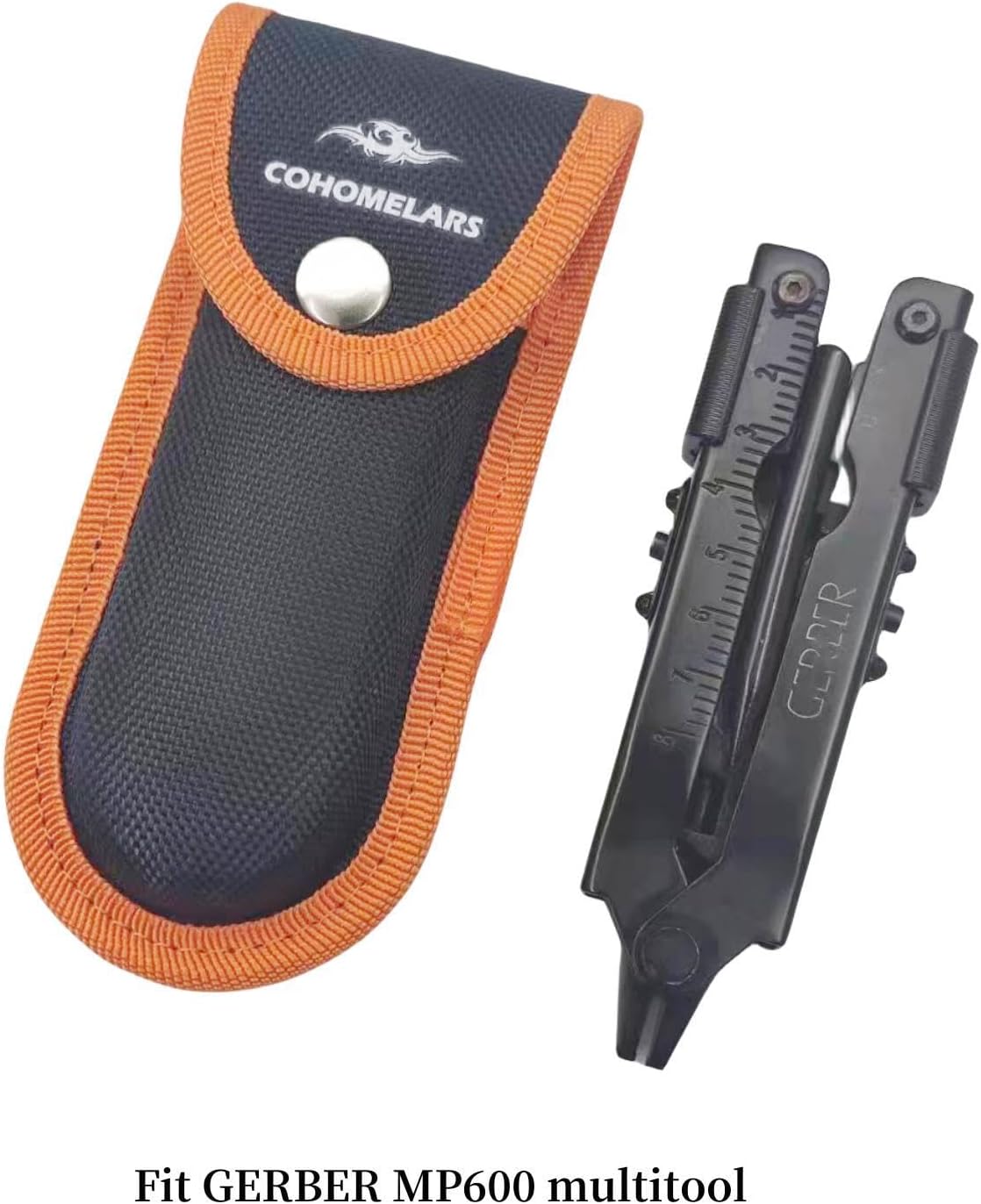 Nylon Sheath for Gerber MP600 5'' Multitool, Horizontally Carry Knife Case Fits 5.1''-5.5'' Folding Pocket Knife,Tool Pouch, EDC Belt Organizer Holder COHOMELARS (Large Size)